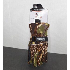 H-Tree Hugger Men's Camo Gloves Size L For Motorcycle Riding, Hunting, & Hiking
